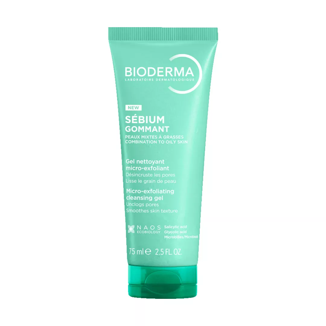 Gel exfoliant Sebium, 75 ml, Bioderma, [],farmaciabajan.ro