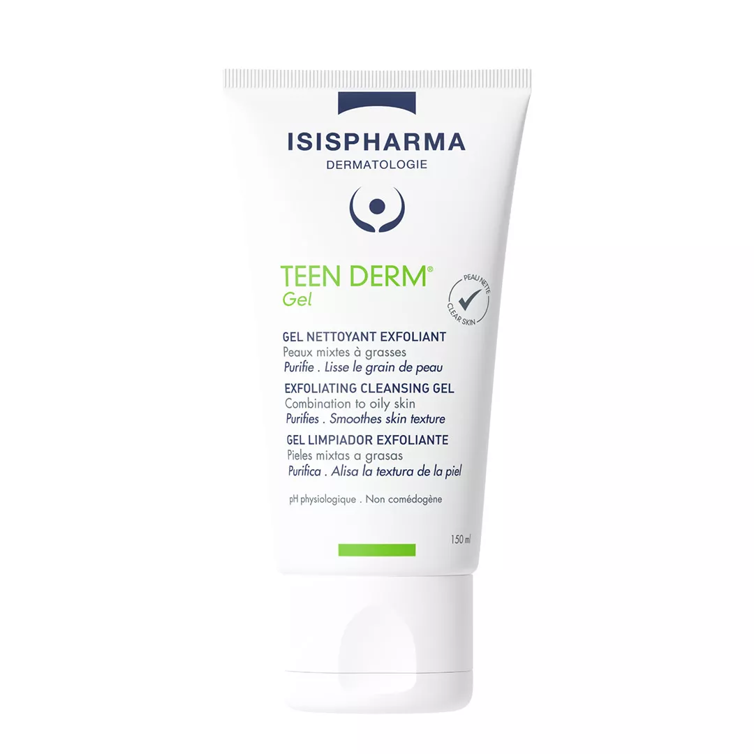 Gel exfoliant Teen Derm, 150 ml, IsisPharma, [],farmaciabajan.ro