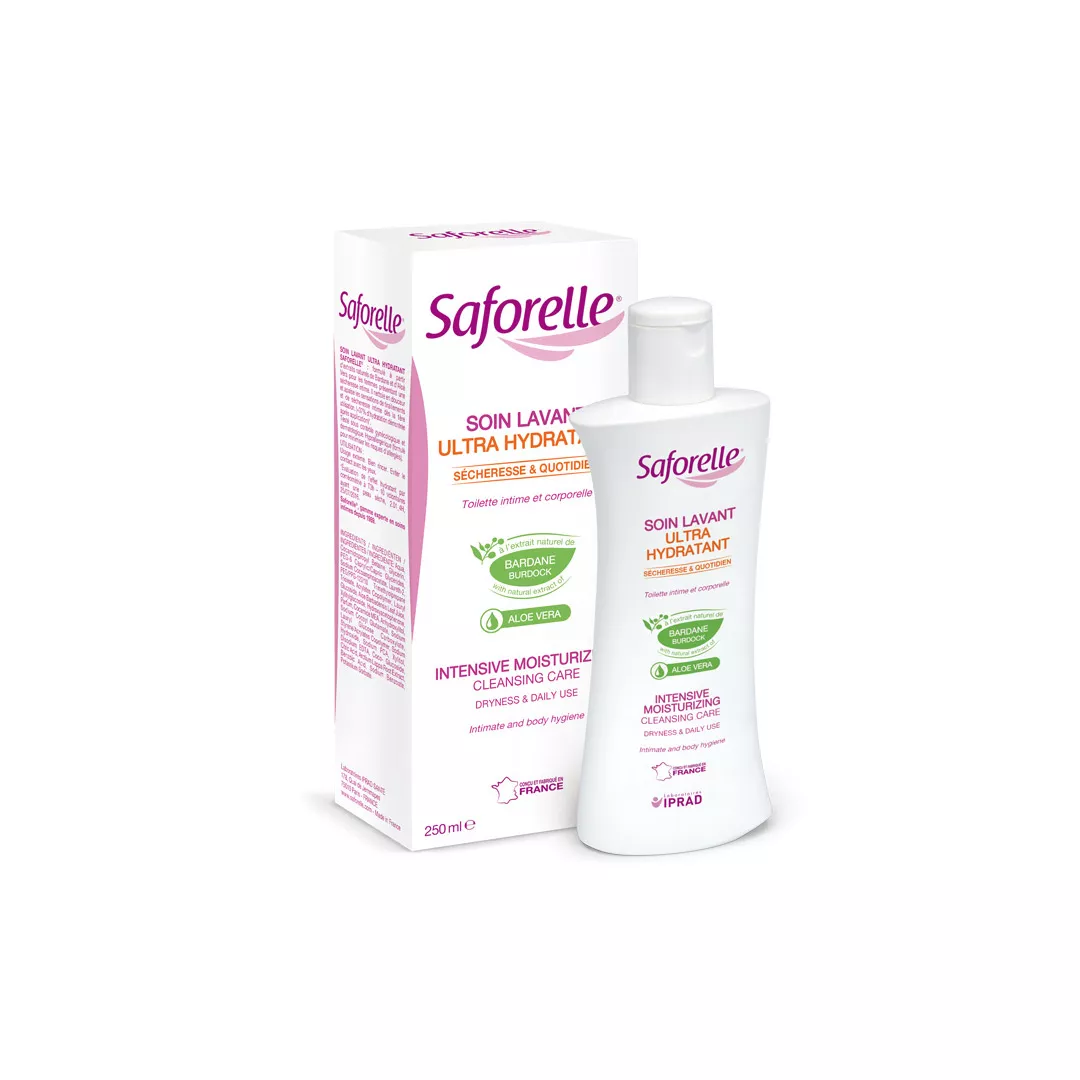 Gel igiena intima si corporala ultrahidratant Saforelle, 250 ml, Laboratoarele Iprad, [],farmaciabajan.ro