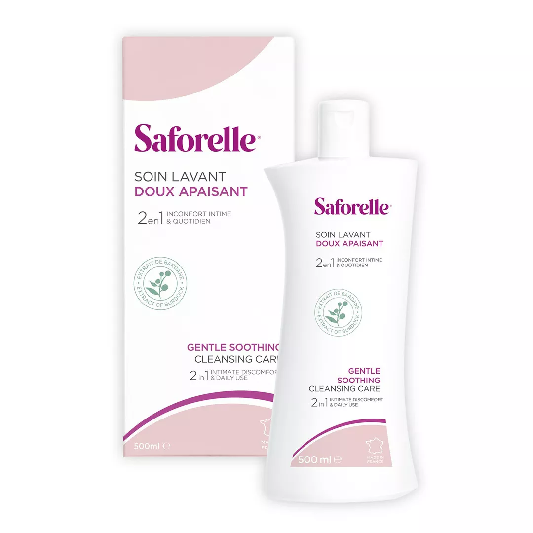 Gel ingrijire intima si corporala cu extract de brusture Saforelle, 500 ml, Laboratoarele Iprad, [],farmaciabajan.ro