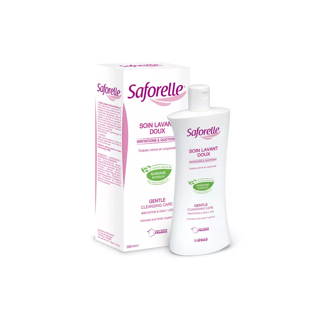 Gel ingrijire intima si corporala cu extract de brusture Saforelle, 500 ml, Laboratoarele Iprad, [],farmaciabajan.ro