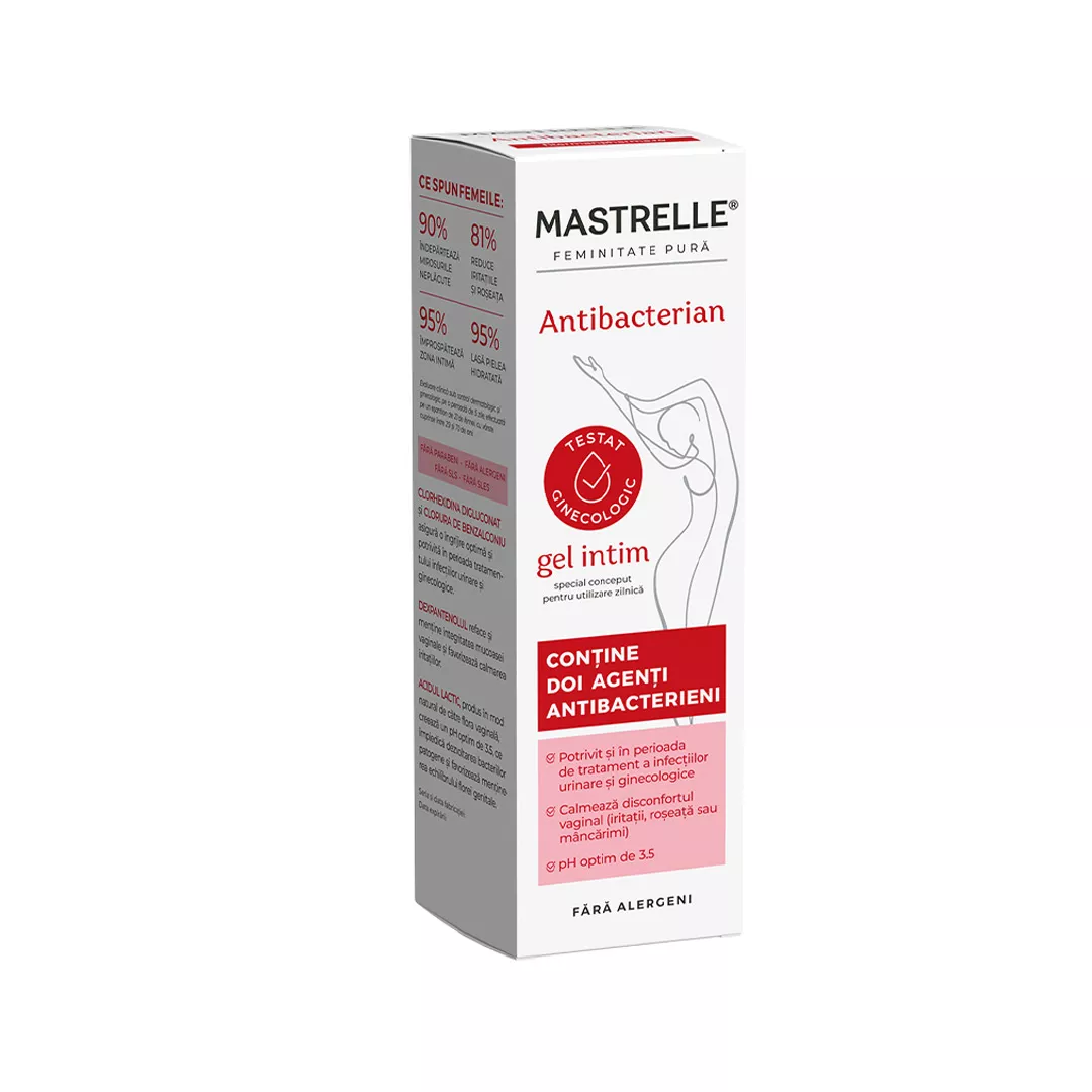 Gel intim antibacterian Mastrelle, 200 ml, Fiterman, [],https:farmaciabajan.ro