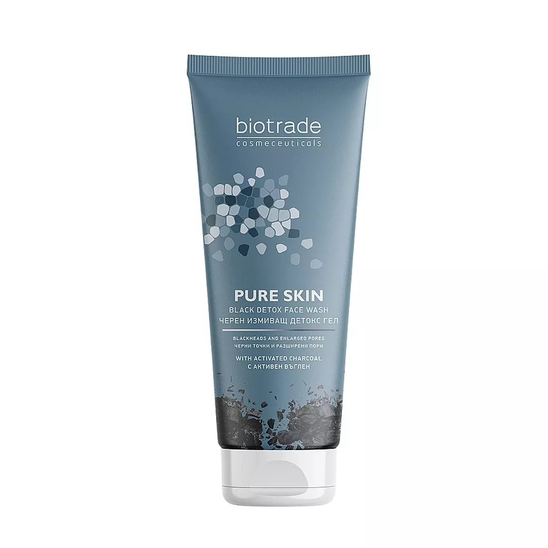 Gel negru detox de curatare Pure Skin, 200 ml, Biotrade, [],farmaciabajan.ro