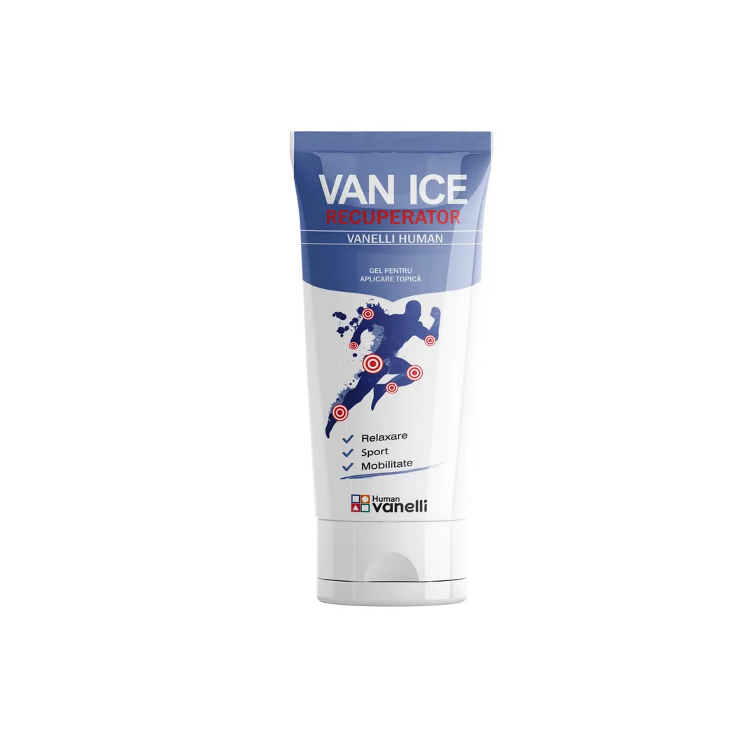 Gel pentru aplicare topica Van Ice Recuperator, 150ml, Vanelli, [],farmaciabajan.ro