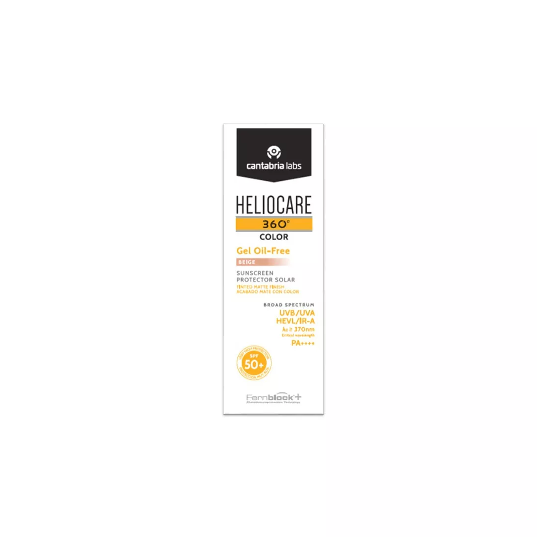 Gel pentru protectie solara cu SPF 50+ Heliocare 360 Color, Nuanta Beige, 50 ml, Cantabria Labs, [],farmaciabajan.ro