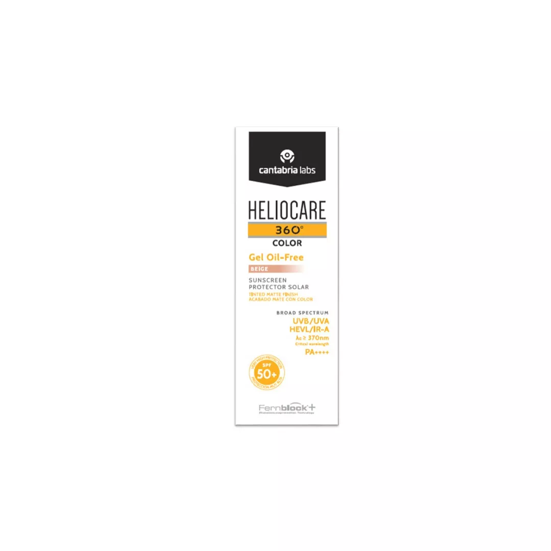 Gel pentru protectie solara cu SPF 50+ Heliocare 360 Color, Nuanta Beige, 50 ml, Cantabria Labs, [],farmaciabajan.ro