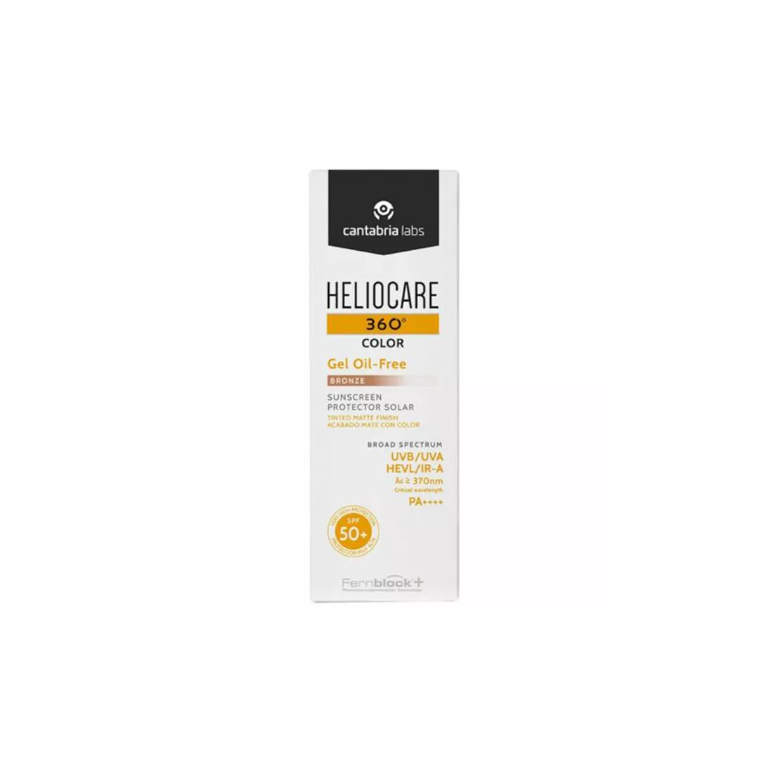 Gel pentru protectie solara cu SPF 50+ Heliocare 360 Color, Nuanta Bronze, 50 ml, Cantabria Labs, [],farmaciabajan.ro