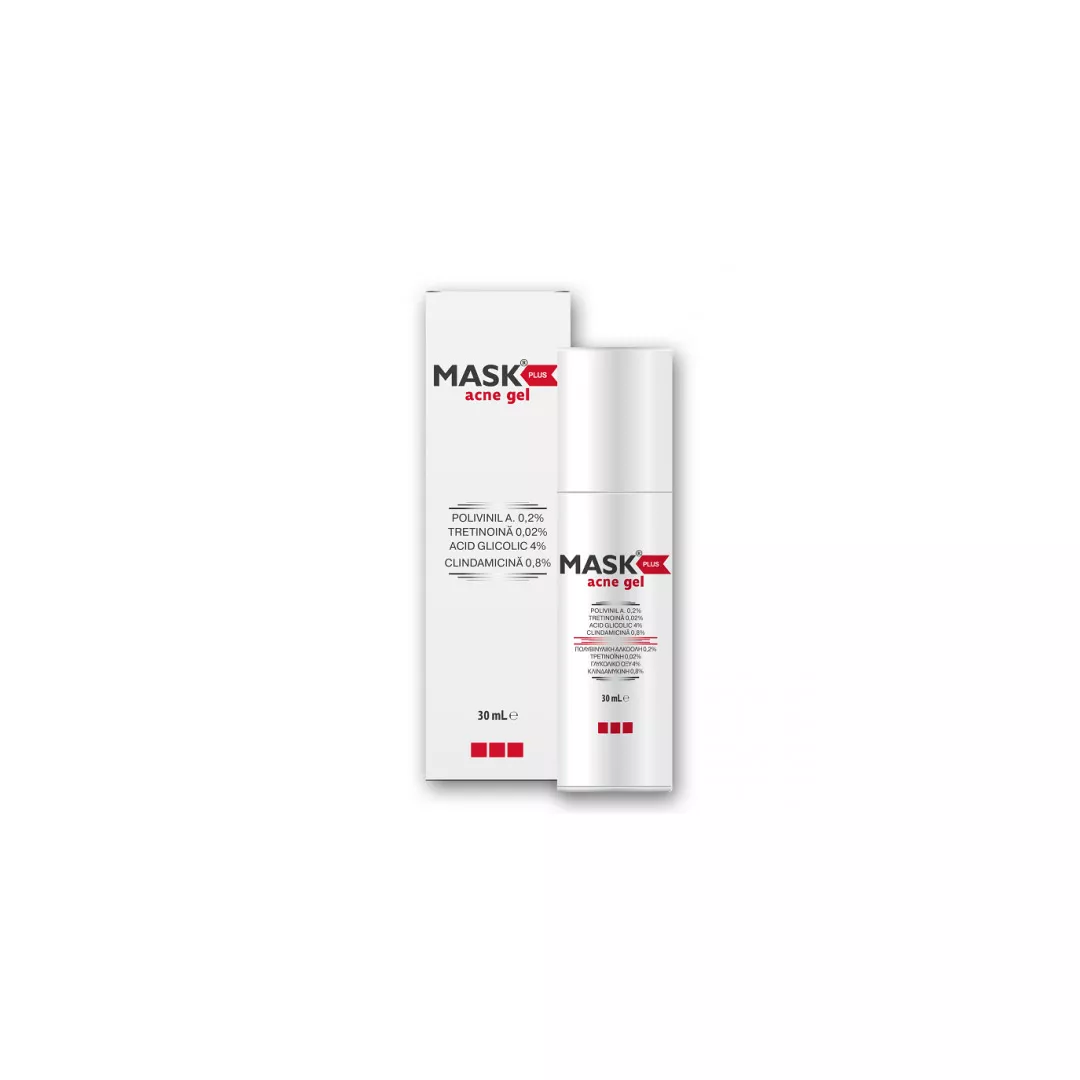 Gel pentru tratamentul acneei inflamatorii - Mask Plus, 30 ml, Solartium Group, [],farmaciabajan.ro