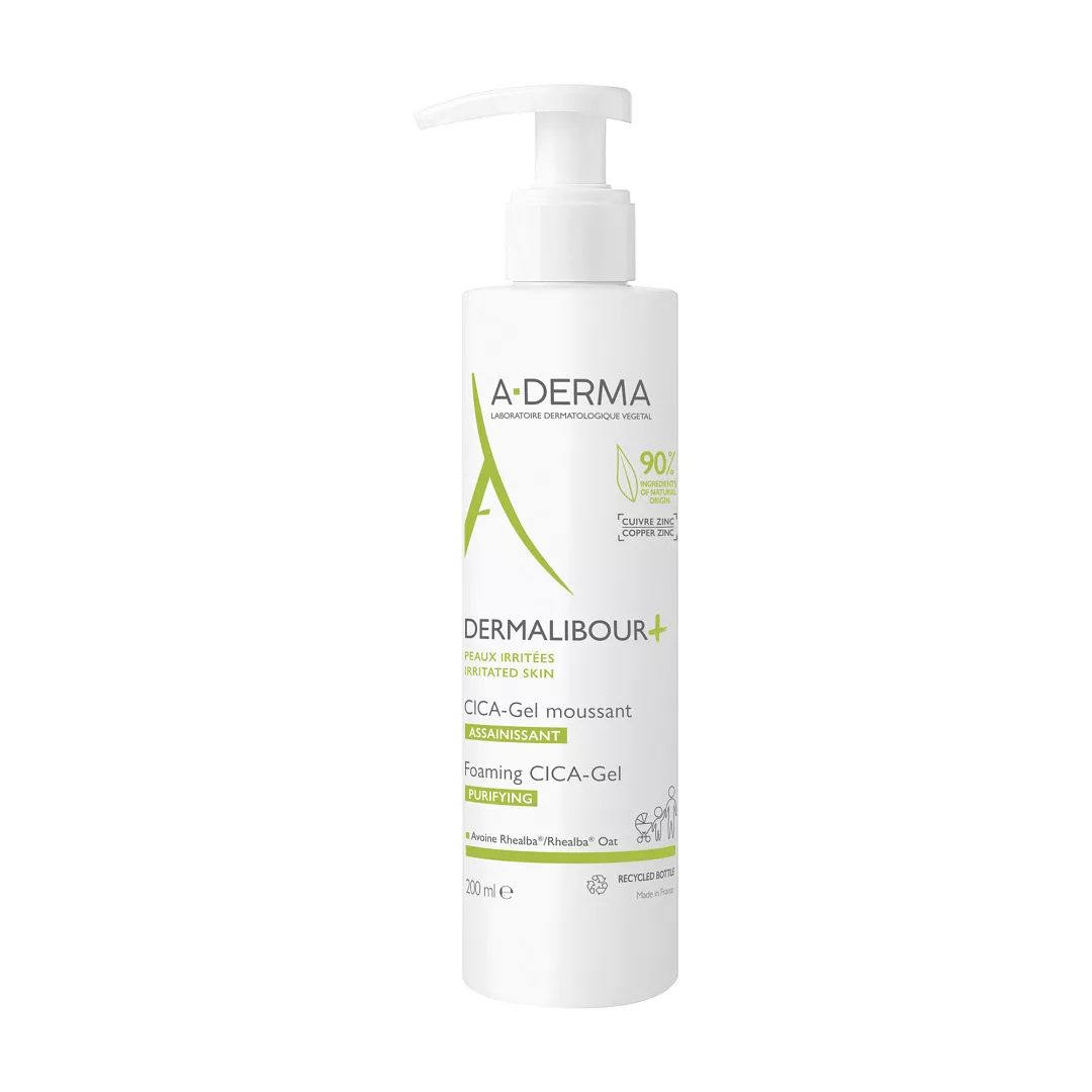 Gel spumant anti-iritatii Dermalibour+Cica, 200 ml, Aderma, [],farmaciabajan.ro