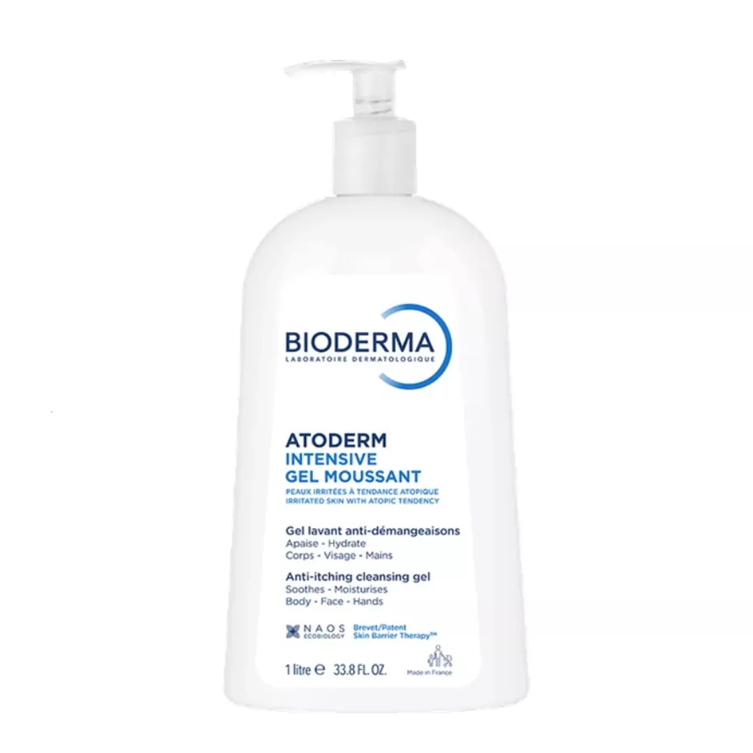 Gel spumant Atoderm Intensive, 1 L, Bioderma, [],farmaciabajan.ro