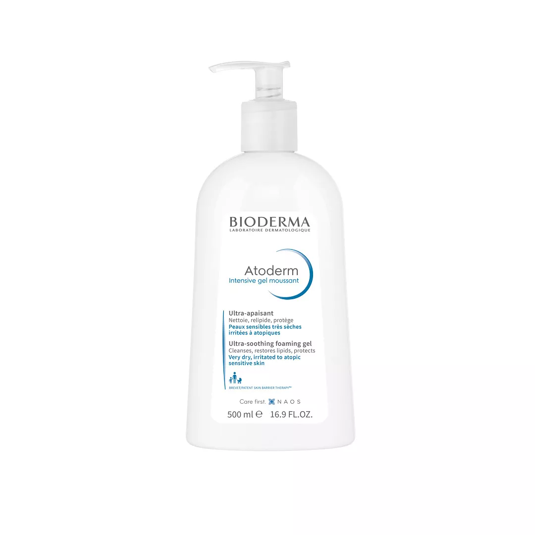 Gel spumant Atoderm Intensive, 500 ml, Bioderma, [],farmaciabajan.ro