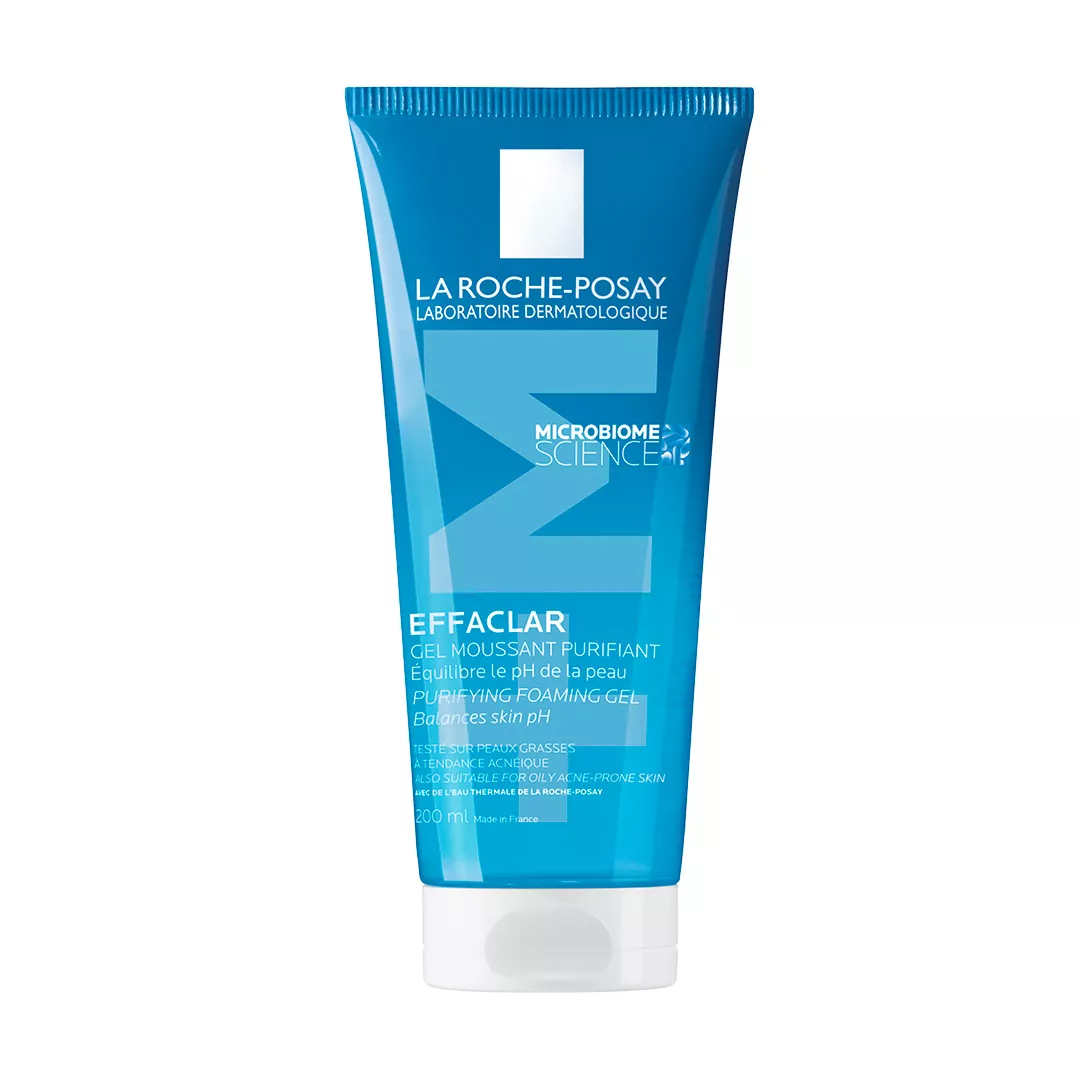 Gel spumant de curatare purifiant pentru ten gras cu tendinta acneica Effaclar, 200 ml, La Roche Posay, [],farmaciabajan.ro