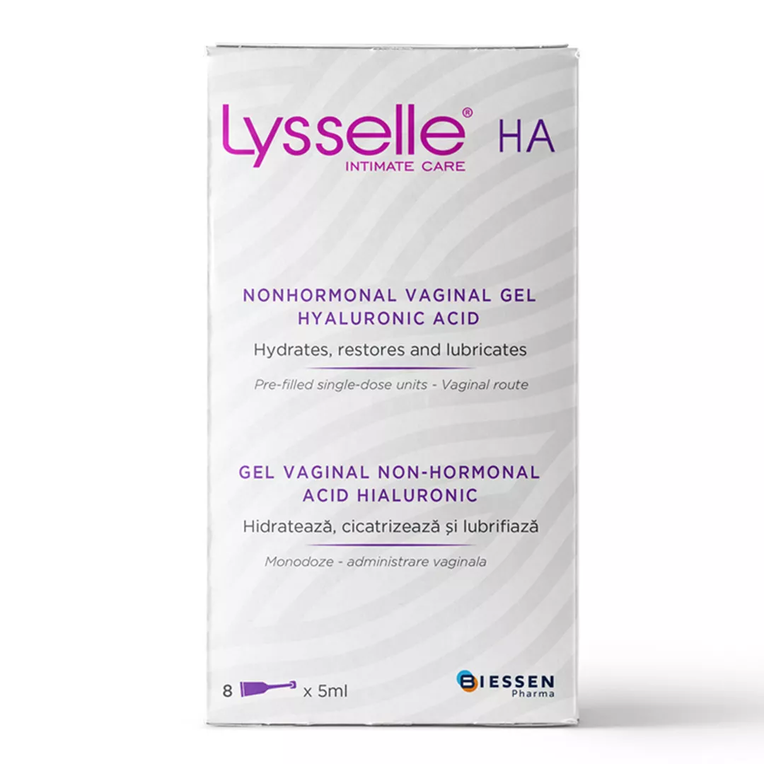 Gel vaginal non-hormonal Lysselle, 8 monodoze x 5 ml, Biessen Pharma, [],farmaciabajan.ro