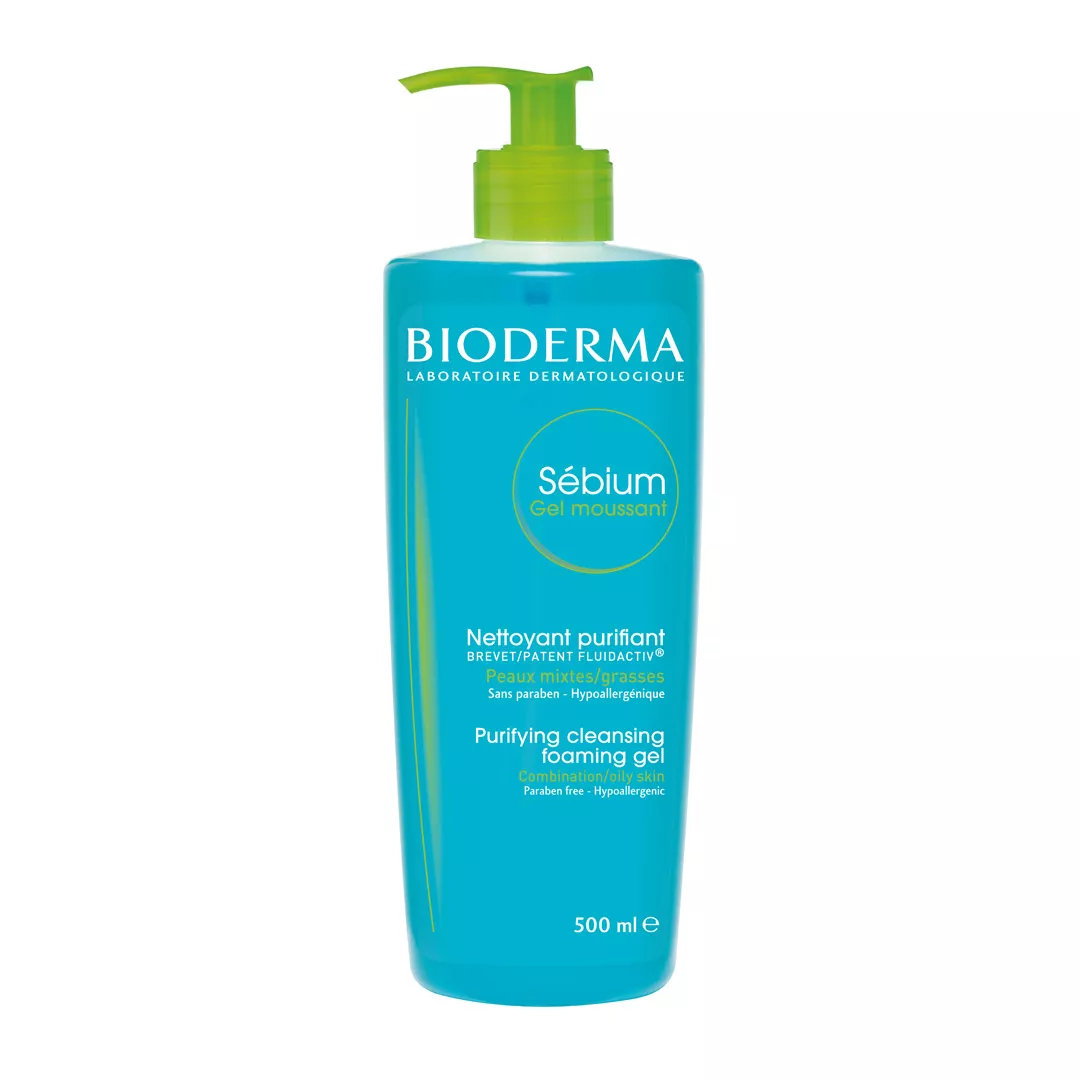 Gel spumant Sebium, 500 ML, Bioderma, [],farmaciabajan.ro