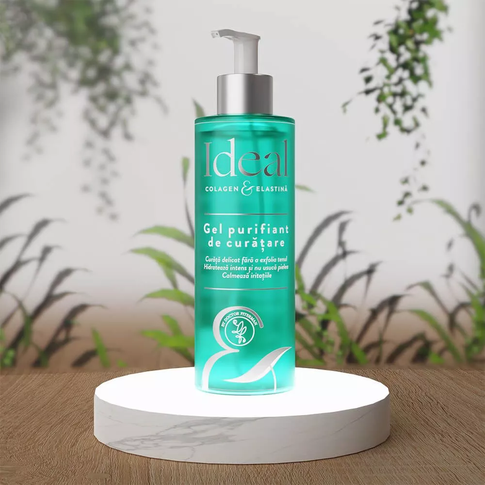 Gelul purifiant de curatare Ideal Collagen&Elastina, 250 ml, Doctor Fiterman, [],farmaciabajan.ro