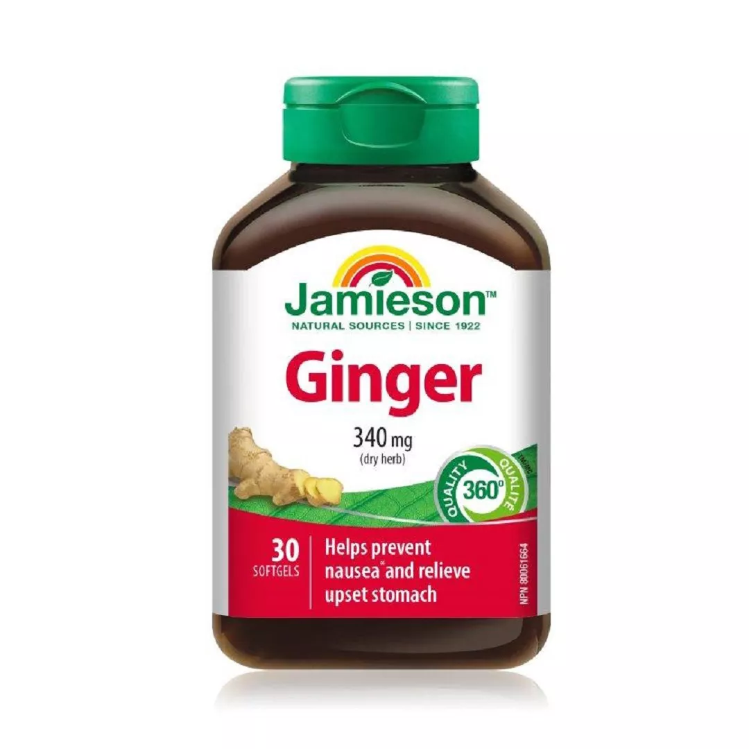 Ghimbir 340 mg, 30 capsule, Jamieson, [],farmaciabajan.ro