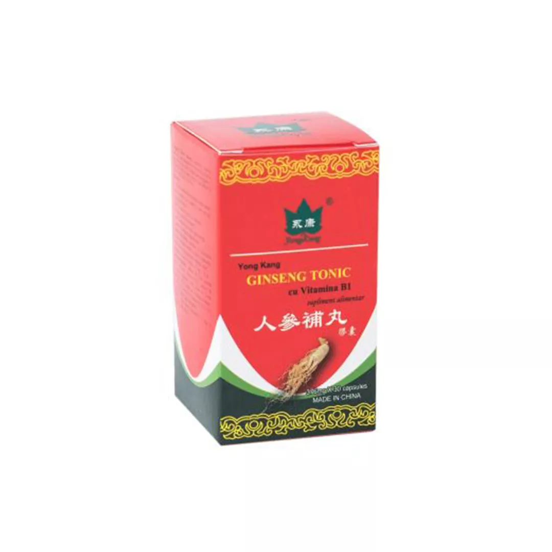Ginseng Tonic cu Vitamina B1, 30 capsule, Yongkang International China, [],farmaciabajan.ro