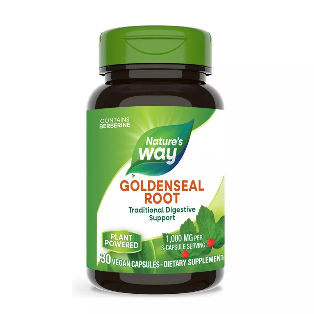 Goldenseal Root Natures Way, 570 mg, 30 capsule, Secom, [],farmaciabajan.ro