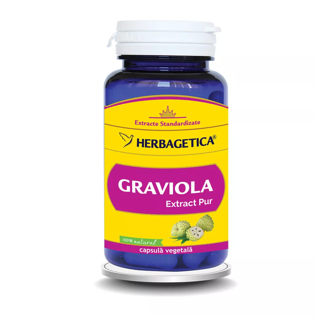 Graviola, 60 capsule, Herbagetica, [],farmaciabajan.ro