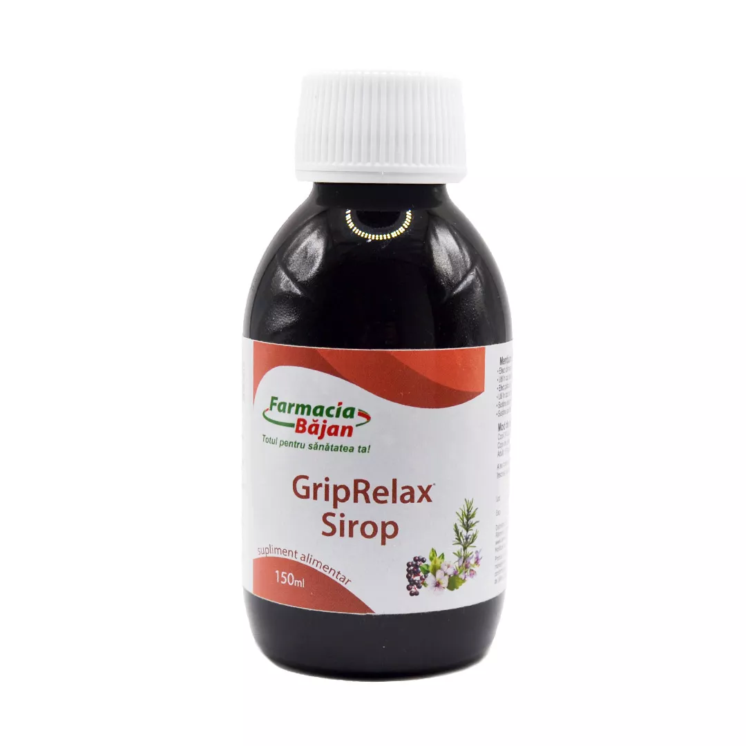 GripRelax Sirop, 150 ml, Farmacia Bajan, [],farmaciabajan.ro