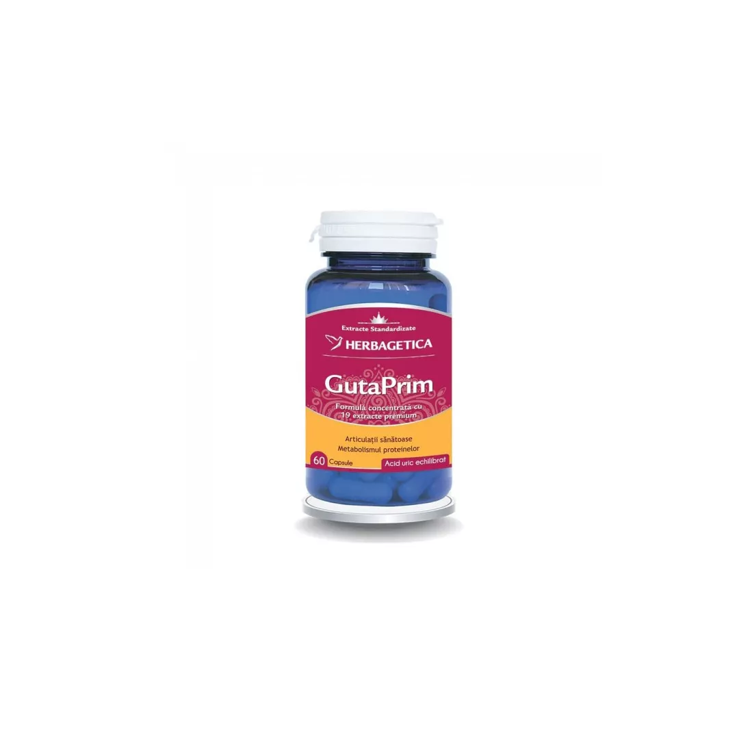 GutaPrim, 60 capsule, Herbagetica, [],farmaciabajan.ro