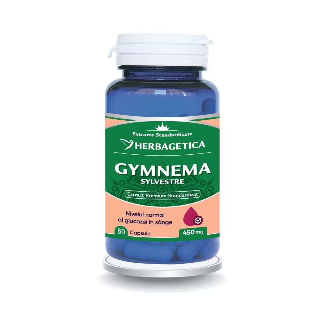 Gymnema Sylvestre, 60 capsule, Herbagetica, [],farmaciabajan.ro