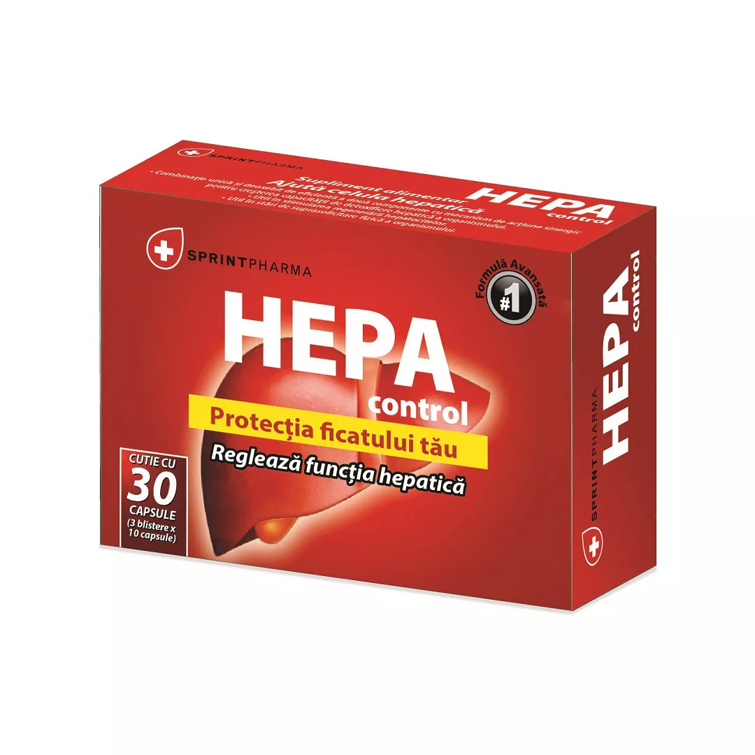 Hepa Control, 30 capsule, Sprint Pharma, [],farmaciabajan.ro