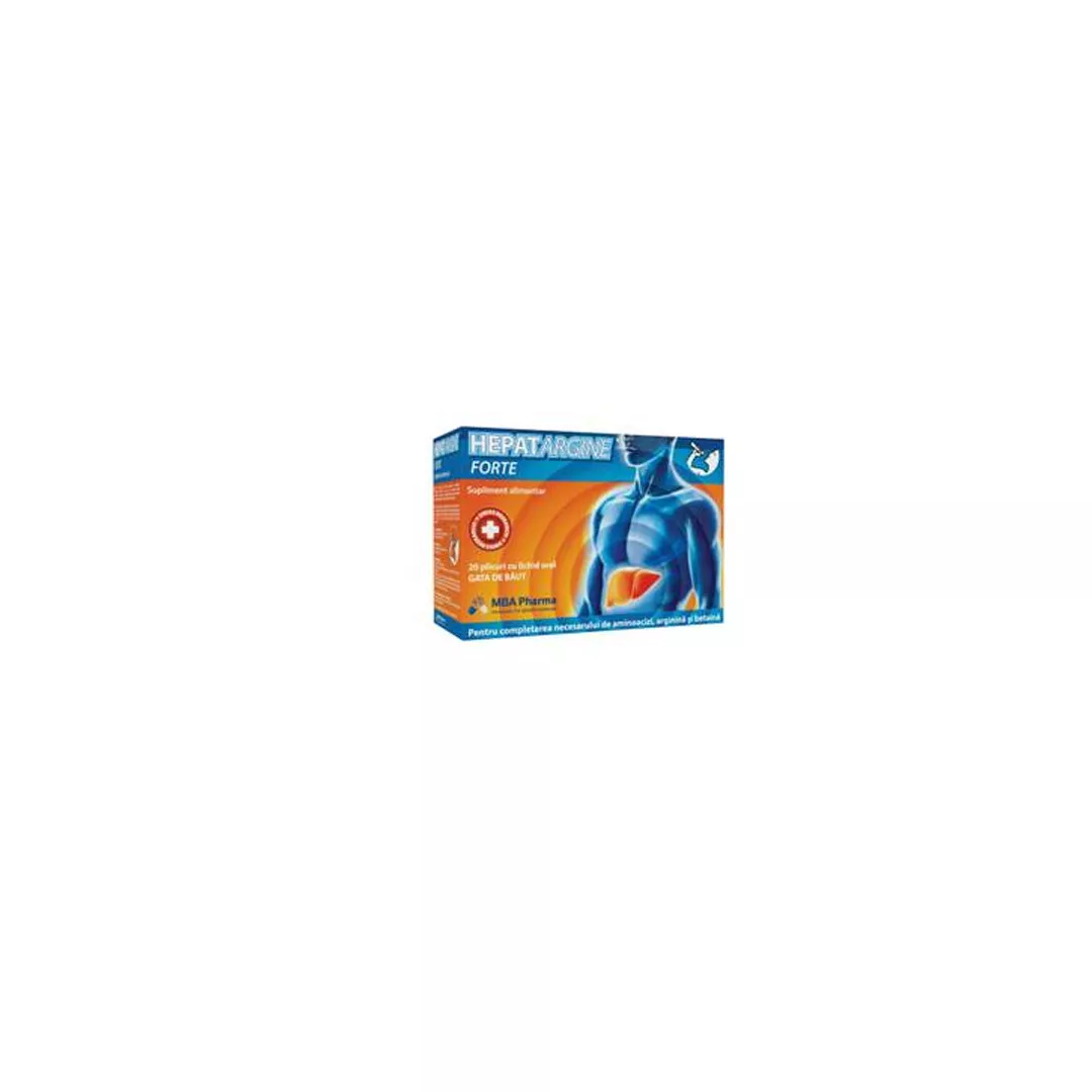 Hepatargine Forte, 20 plicuri, MBA Pharma, [],farmaciabajan.ro