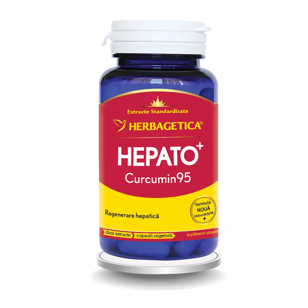 Hepato Curcumin95, 60 capsule, Herbagetica, [],farmaciabajan.ro