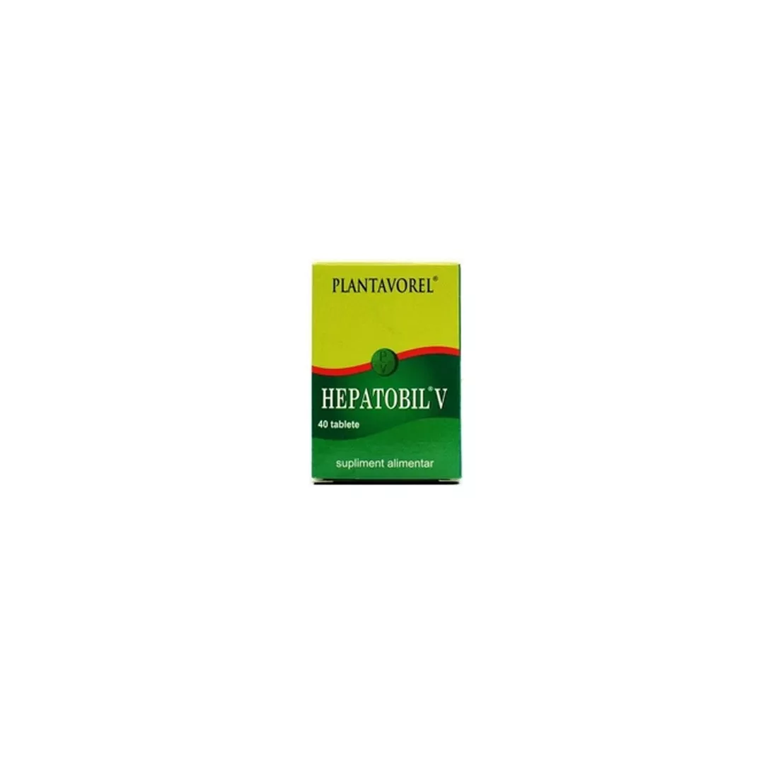 Hepatobil V, 40 tablete, Plantavorel, [],https:farmaciabajan.ro