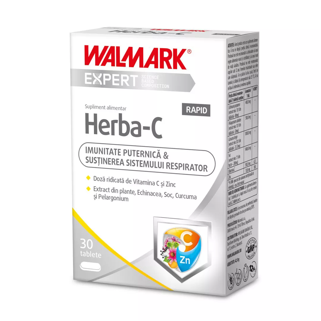 Herba-C Rapid, 30 tablete, Walmark, [],farmaciabajan.ro