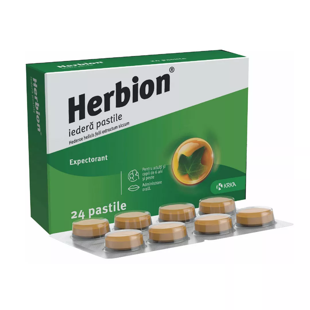 Herbion, 24 pastile, KRKA, [],farmaciabajan.ro