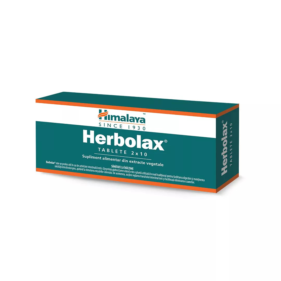 Herbolax, 20 tablete, Himalaya, [],https:farmaciabajan.ro