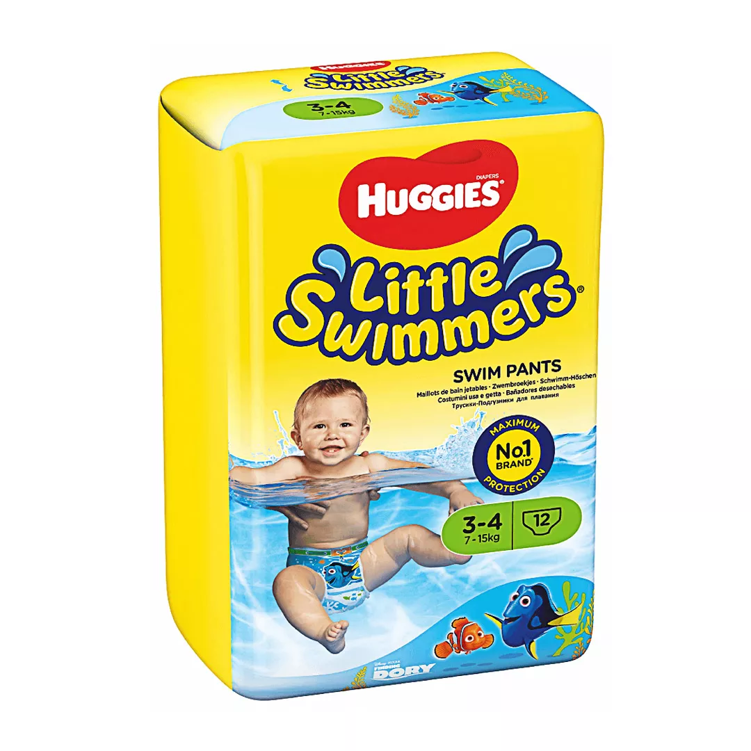 Scutece Huggies HLS Dory Little Swimmers Marimea 3-4 ani, 7-15 kg, 12 bucati, [],https:farmaciabajan.ro