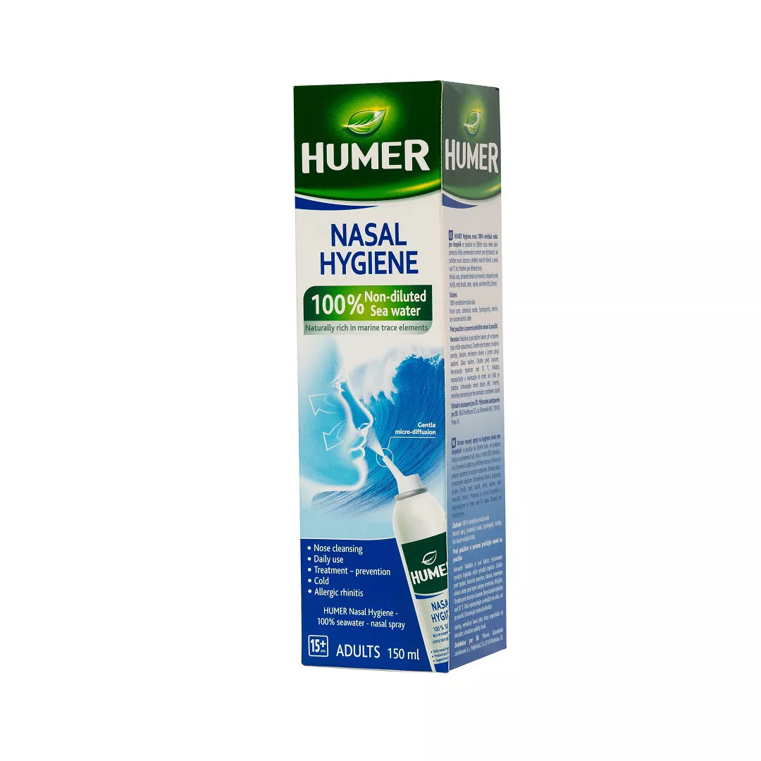 Spray cu 100% apa de mare pentru adulti Humer, 150 ml, Urgo, [],https:farmaciabajan.ro