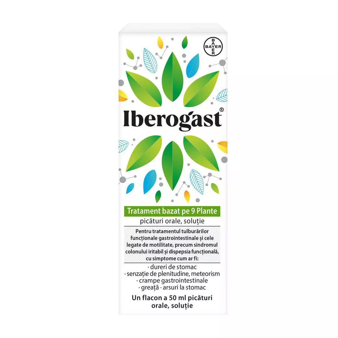 Iberogast picaturi orale, 50 ml, Bayer, [],farmaciabajan.ro