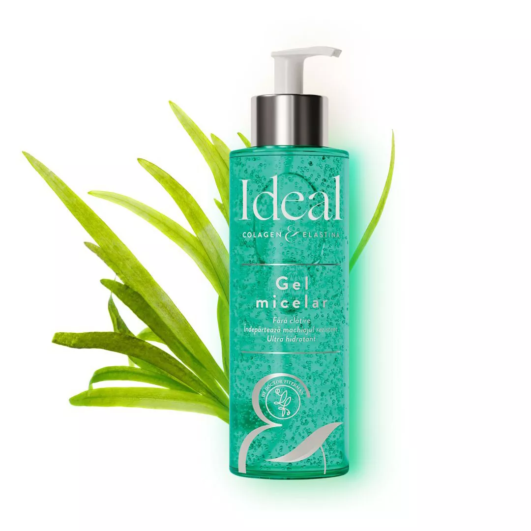 IDEAL Collagen & Elastina Gel micelar, 250 ml, Fiterman, [],farmaciabajan.ro