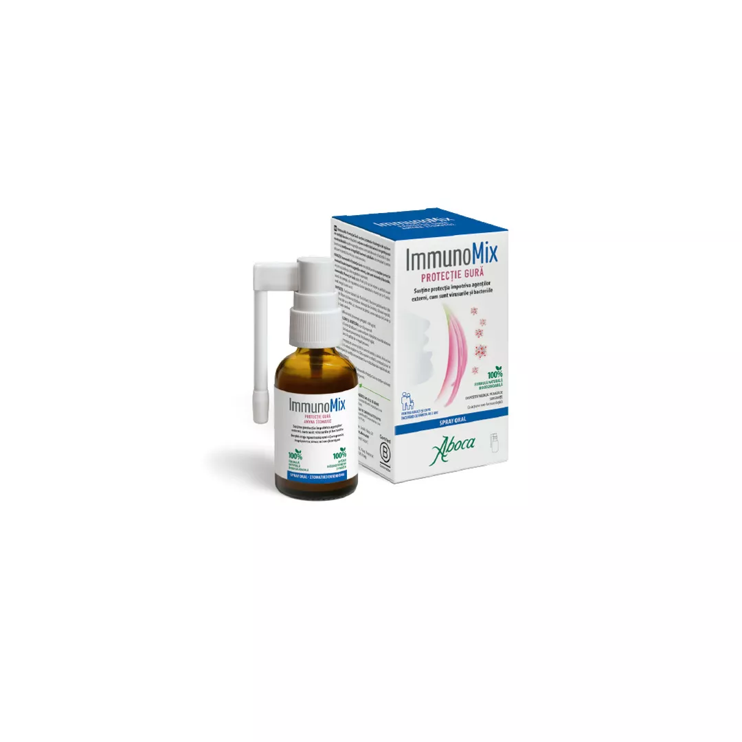 ImmunoMix spray protectie gura, 30 ml, Aboca, [],farmaciabajan.ro
