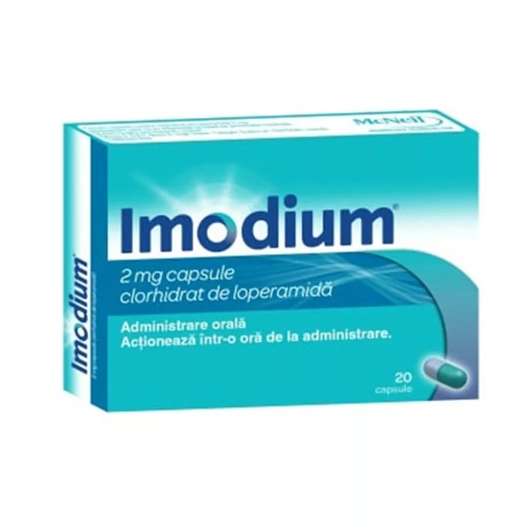 Imodium, 2 mg, 20 capsule, Mcneil, [],farmaciabajan.ro