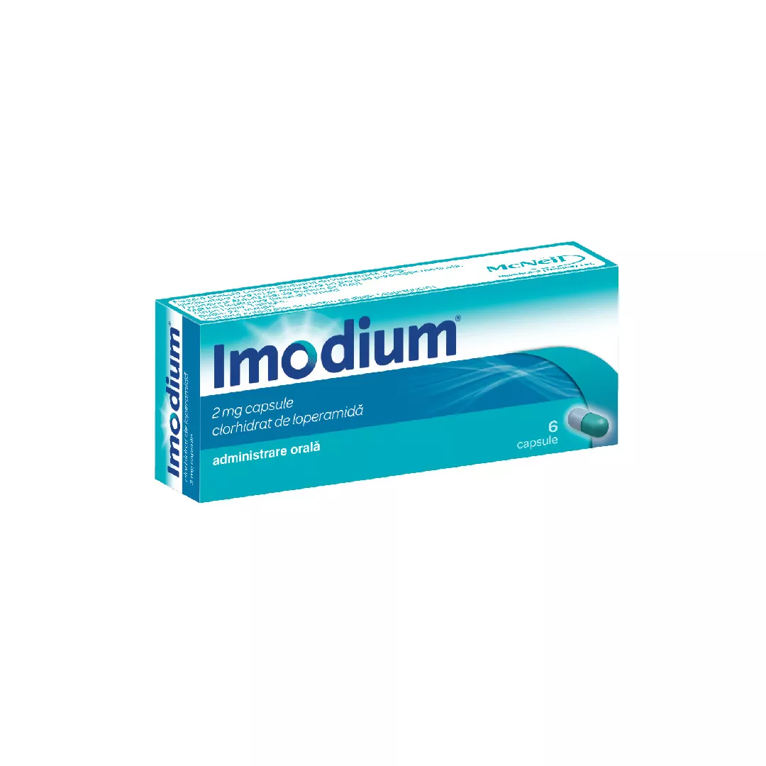 Imodium 2mg, 6 capsule, Johnson&Johnson, [],https:farmaciabajan.ro