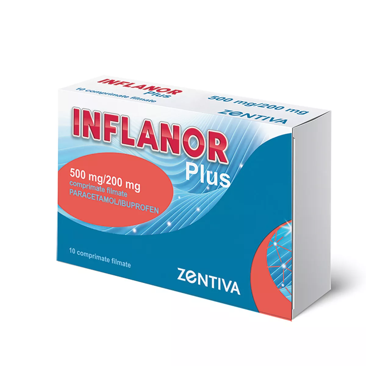Inflanor plus 500 mg/200 mg, 10 comprimate filmate, Zentiva K.S., [],farmaciabajan.ro