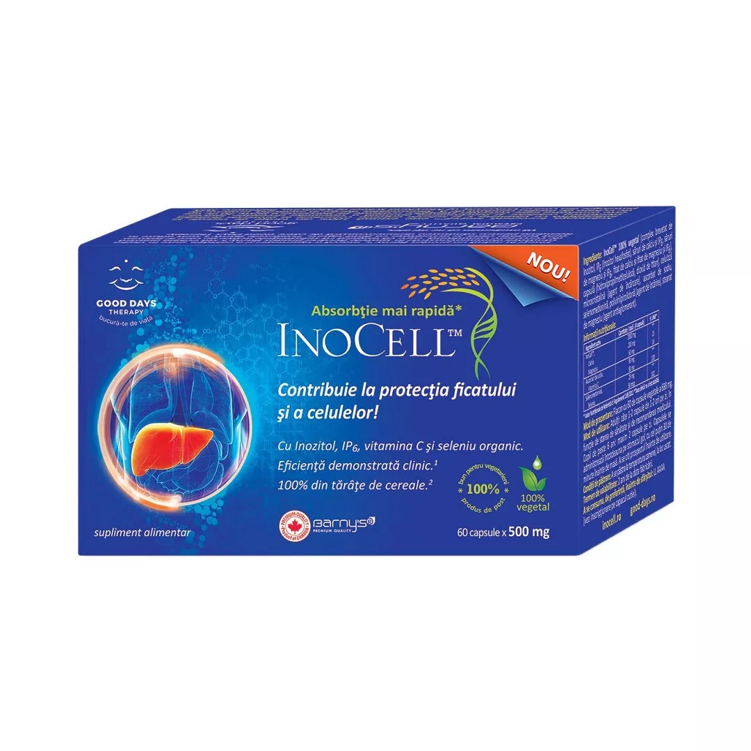 InoCell 500 mg, 60 capsule, Good Days Therapy, [],https:farmaciabajan.ro