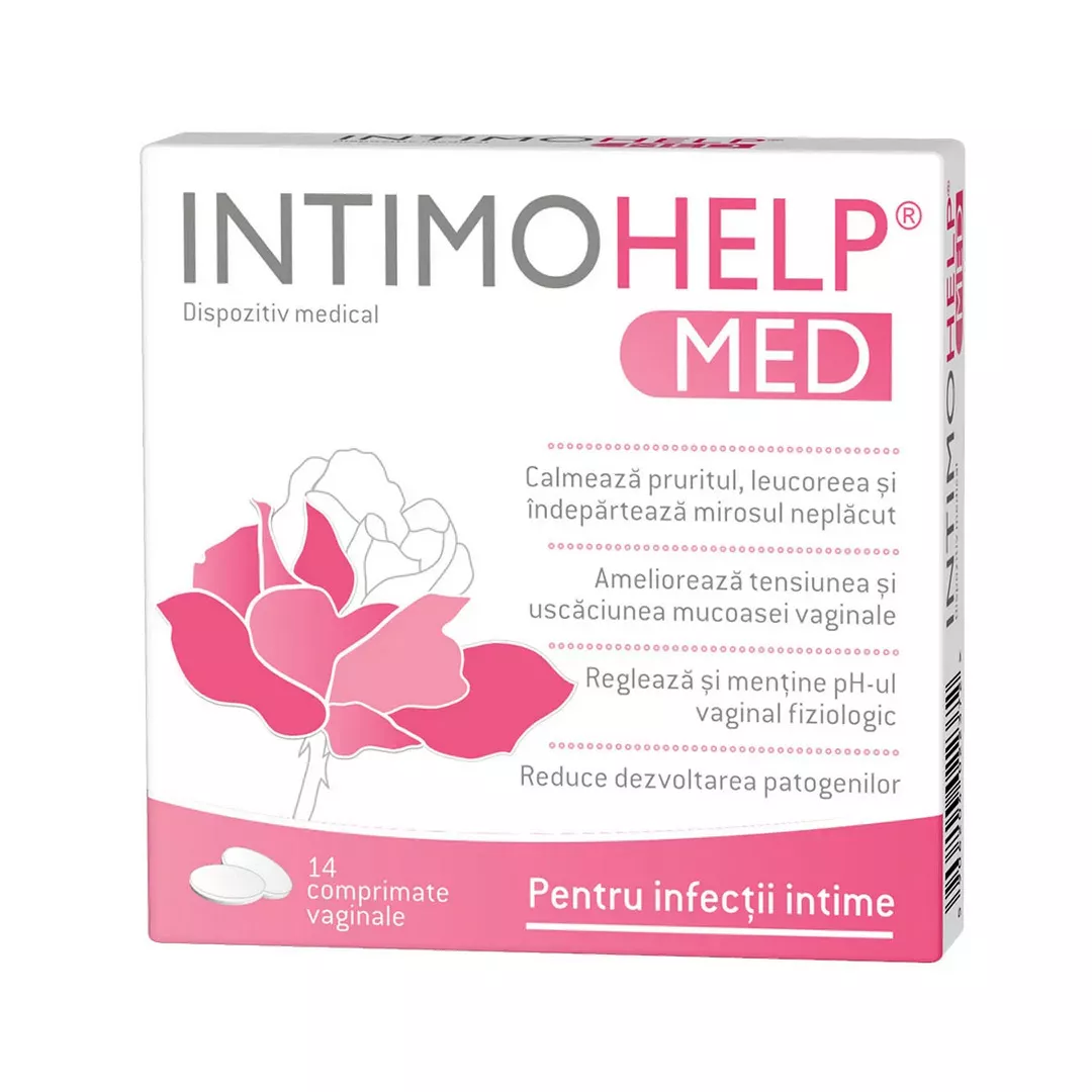 Intimohelp Med, 14 comprimate vaginale, Zdrovit, [],farmaciabajan.ro
