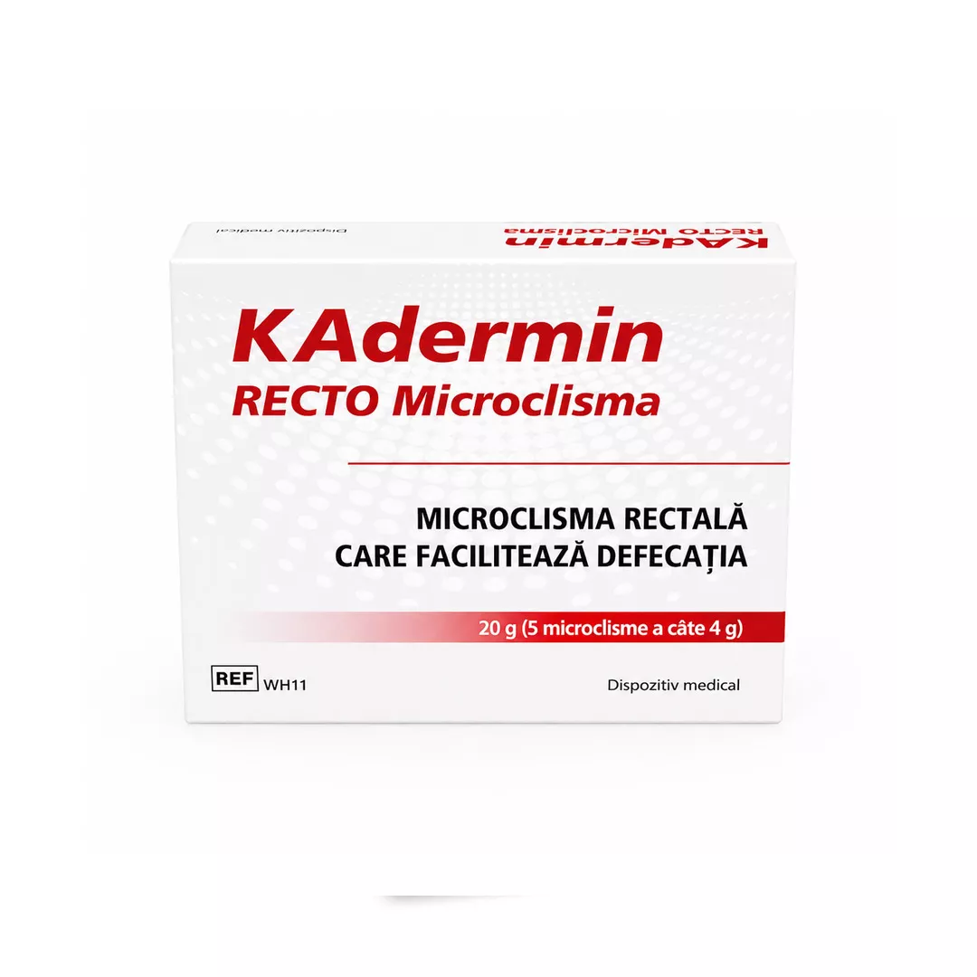 KAdermin Recto Microclisma, 5microclisme x 4g, Mba Pharma, [],farmaciabajan.ro