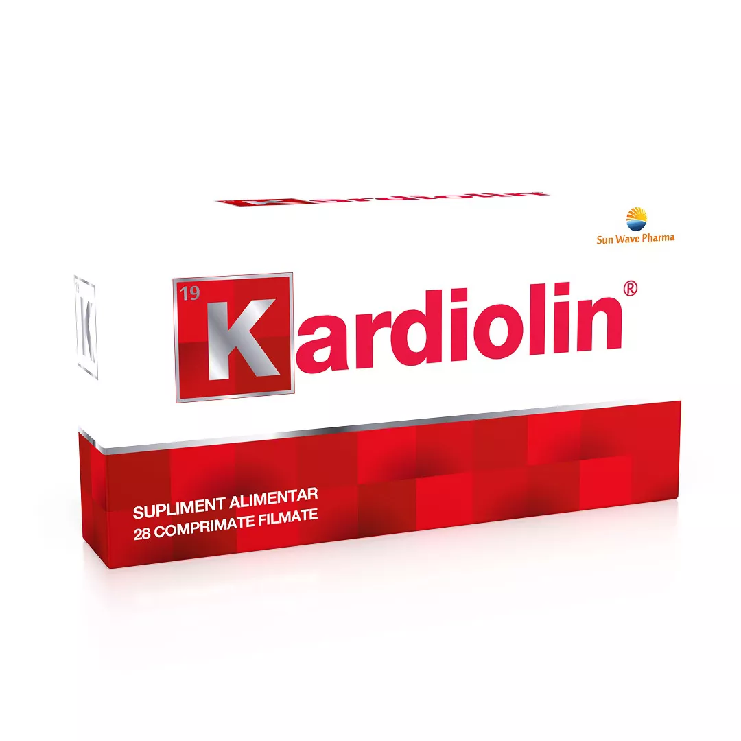Kardiolin, 28 comprimate filmate , Sun Wave Pharma, [],https:farmaciabajan.ro