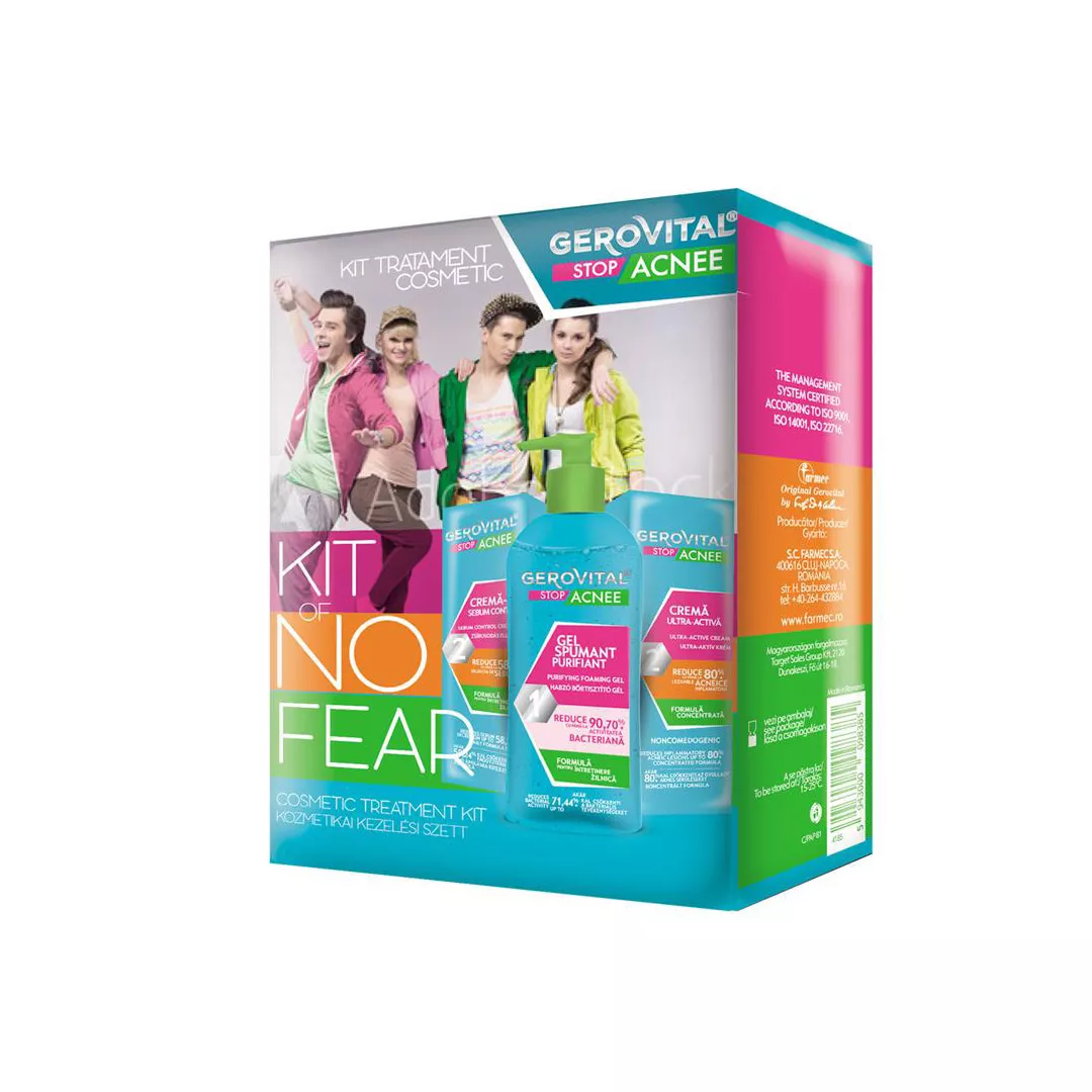 Kit Tratament Cosmetic Gerovital Stop Acnee, [],farmaciabajan.ro