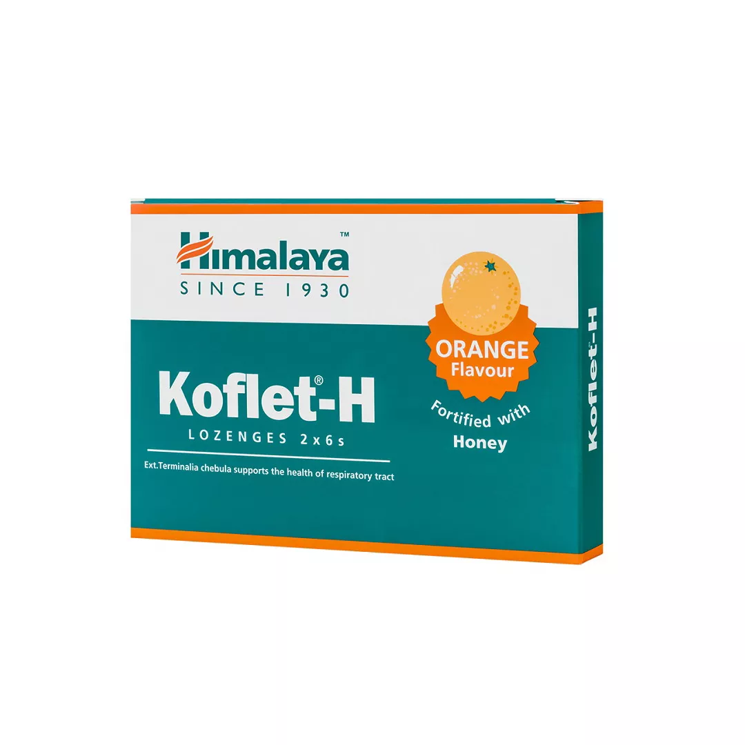 Koflet-H cu aroma de portocale, 12 pastile, Himalaya, [],https:farmaciabajan.ro
