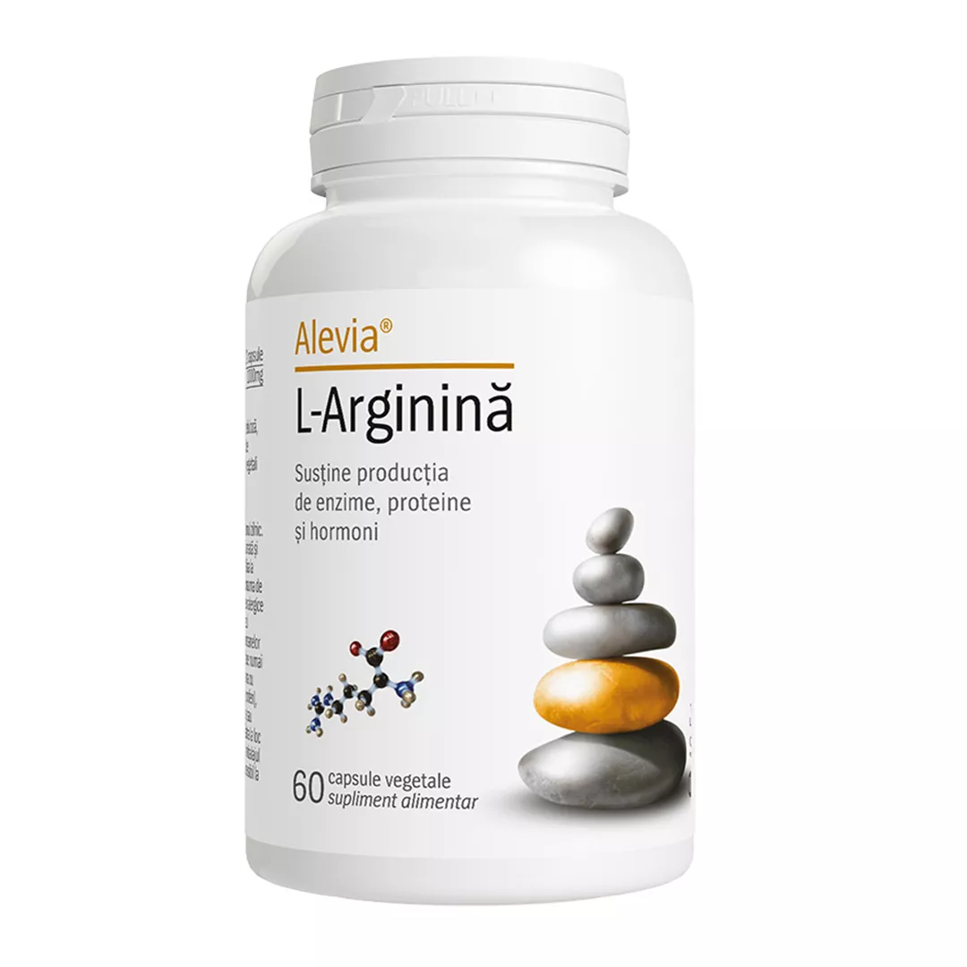 L-arginina, 60 capsule vegetale, Alevia, [],farmaciabajan.ro