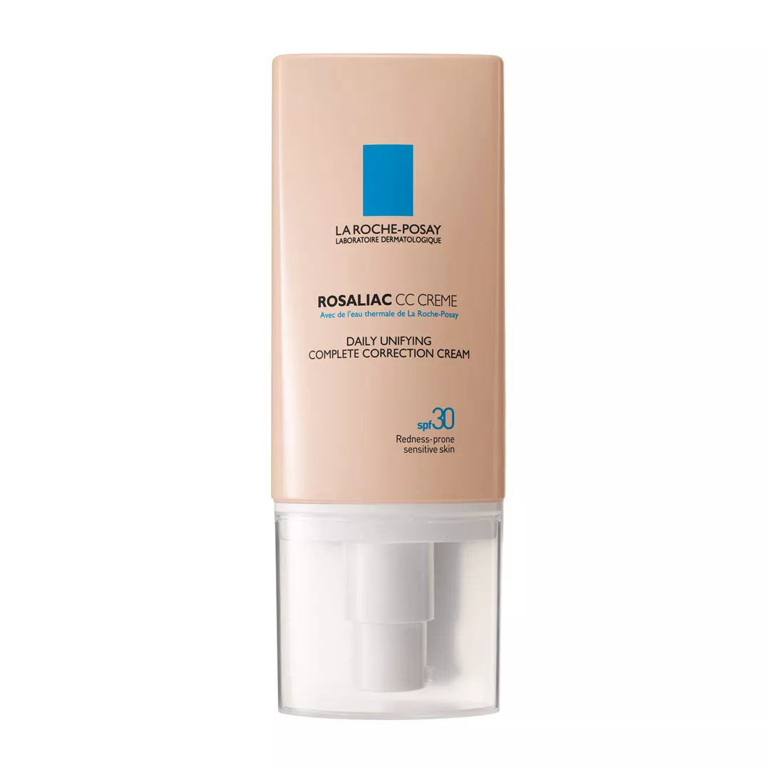 Crema pentru uniformizarea tenului cu roseata SPF 30 Rosaliac CC, 50 ml, La Roche-Posay, [],farmaciabajan.ro