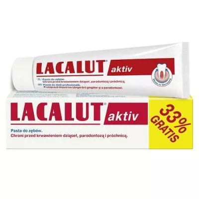 LACALUT AKTIV 75ml+33% CADOU, [],farmaciabajan.ro